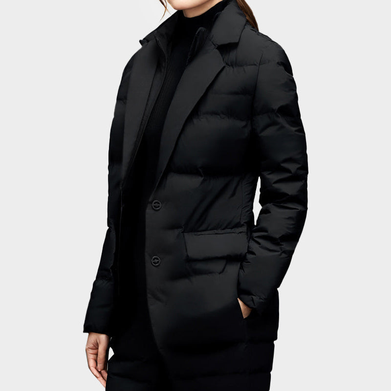 Women’s Button Front Puffer Jacket