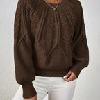 Women’s Cable Knit Sweater Long Sleeve