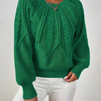 Women’s Cable Knit Sweater Long Sleeve