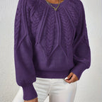 Women’s Cable Knit Sweater Long Sleeve