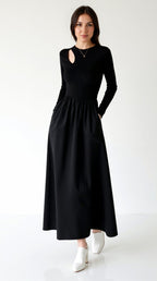 Women’s Evening Dress Maxi Long Sleeve