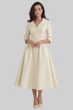 Women’s Formal Long Sleeve Dress Midi