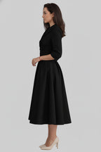 Women’s Formal Long Sleeve Dress Midi