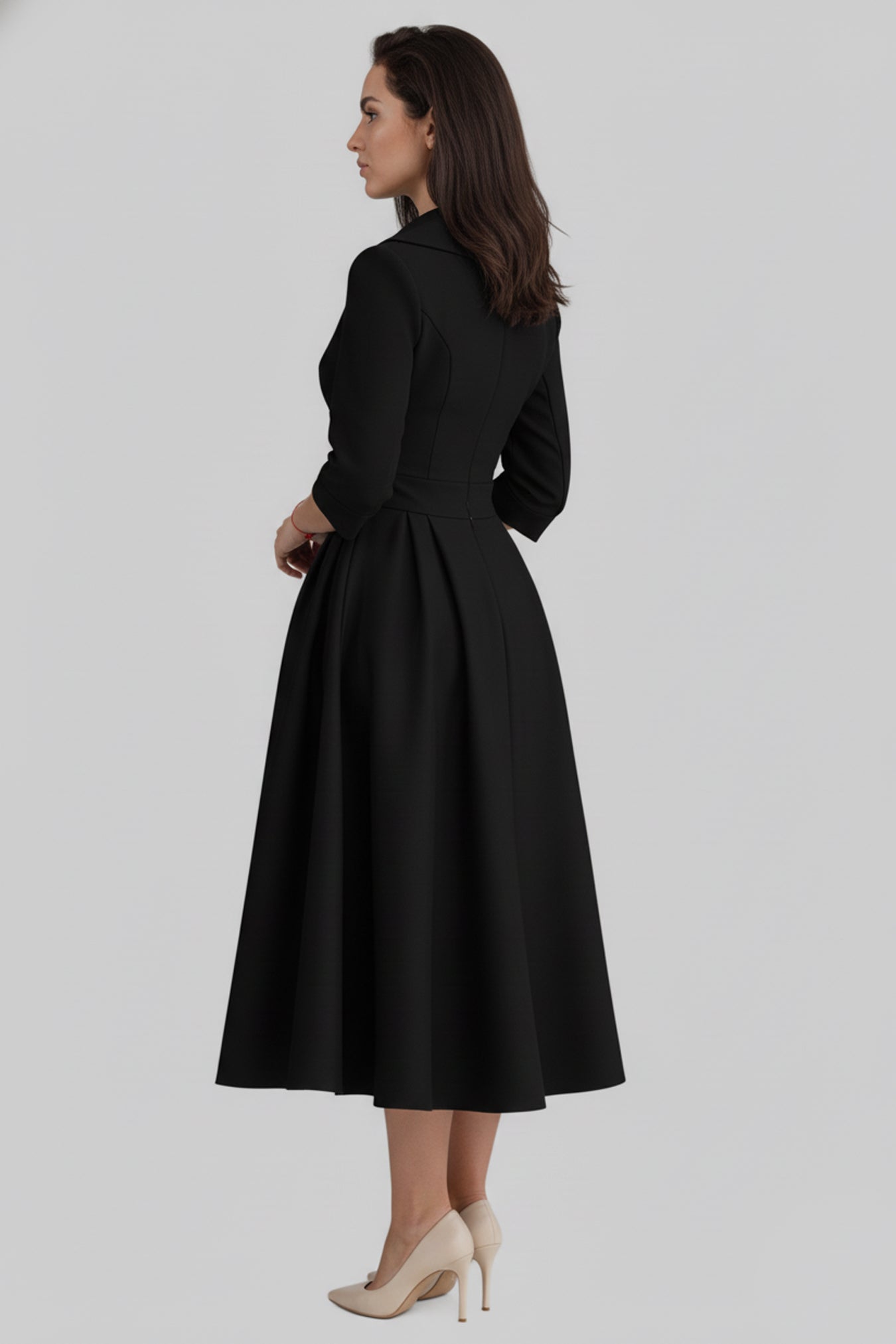 Women’s Formal Long Sleeve Dress Midi