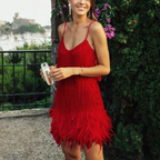 Women’s Fringe Party Dress Mini