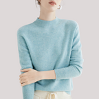 Women’s High Neck Pullover Sweater Long Sleeve