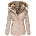Women’s Hooded Puffer Jacket Zip Up