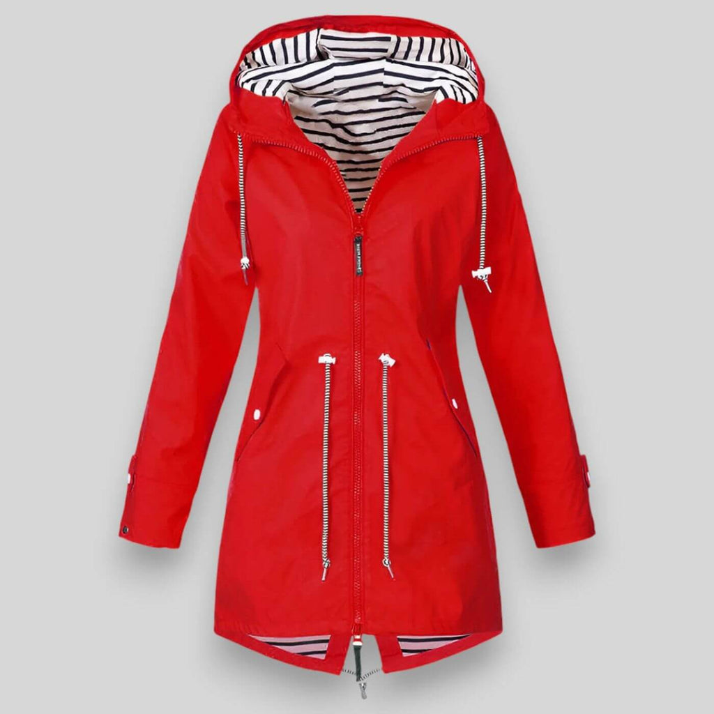 Women’s Hooded Rain Jacket Zip Up