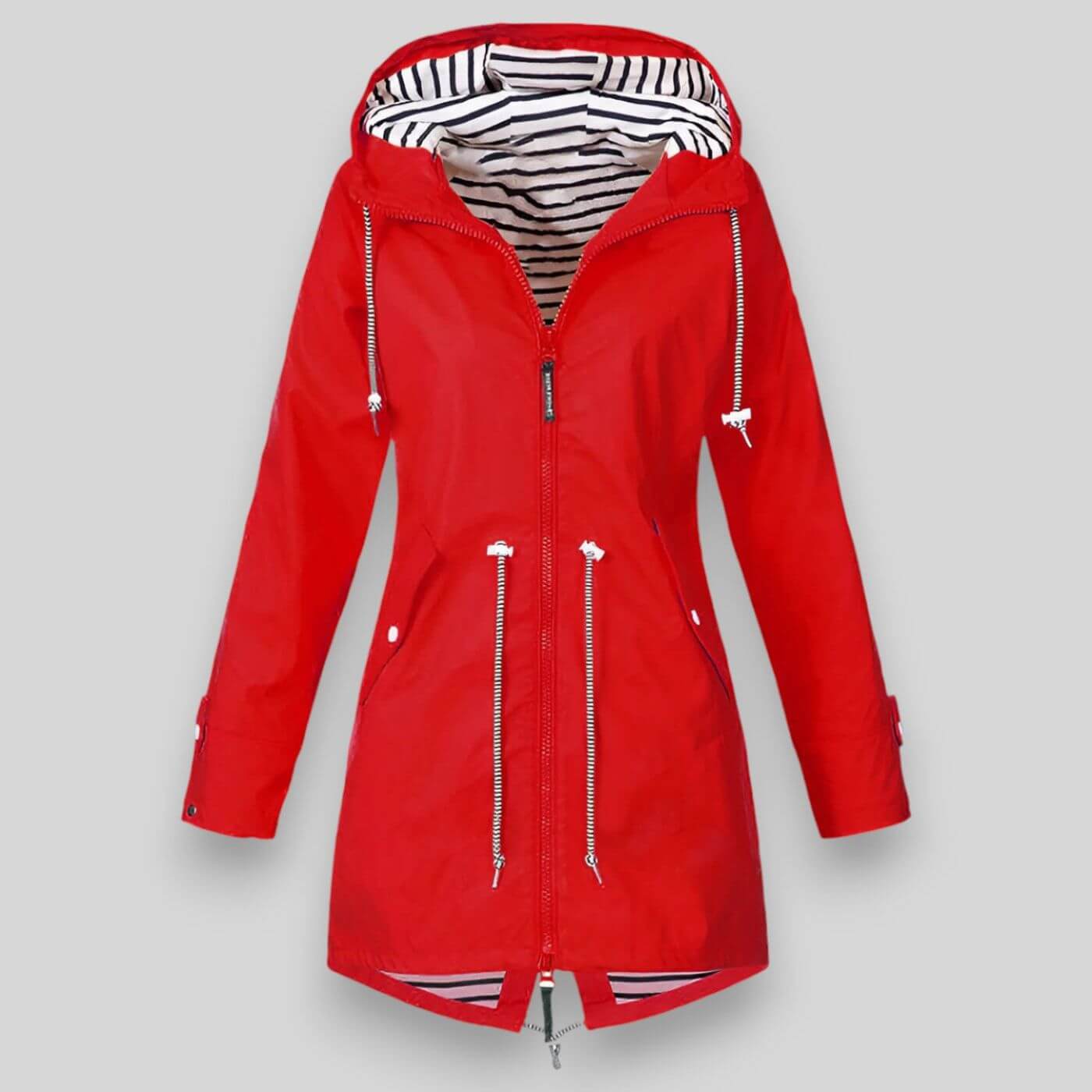 Women’s Hooded Rain Jacket Zip Up