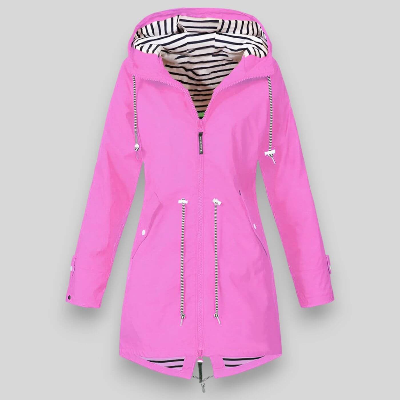 Women’s Hooded Rain Jacket Zip Up