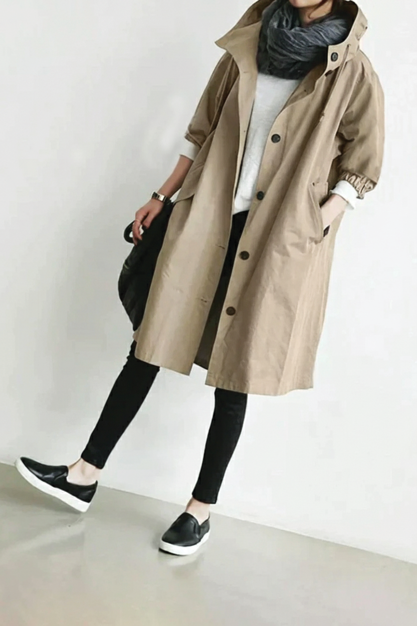 Women’s Hooded Trench Coat