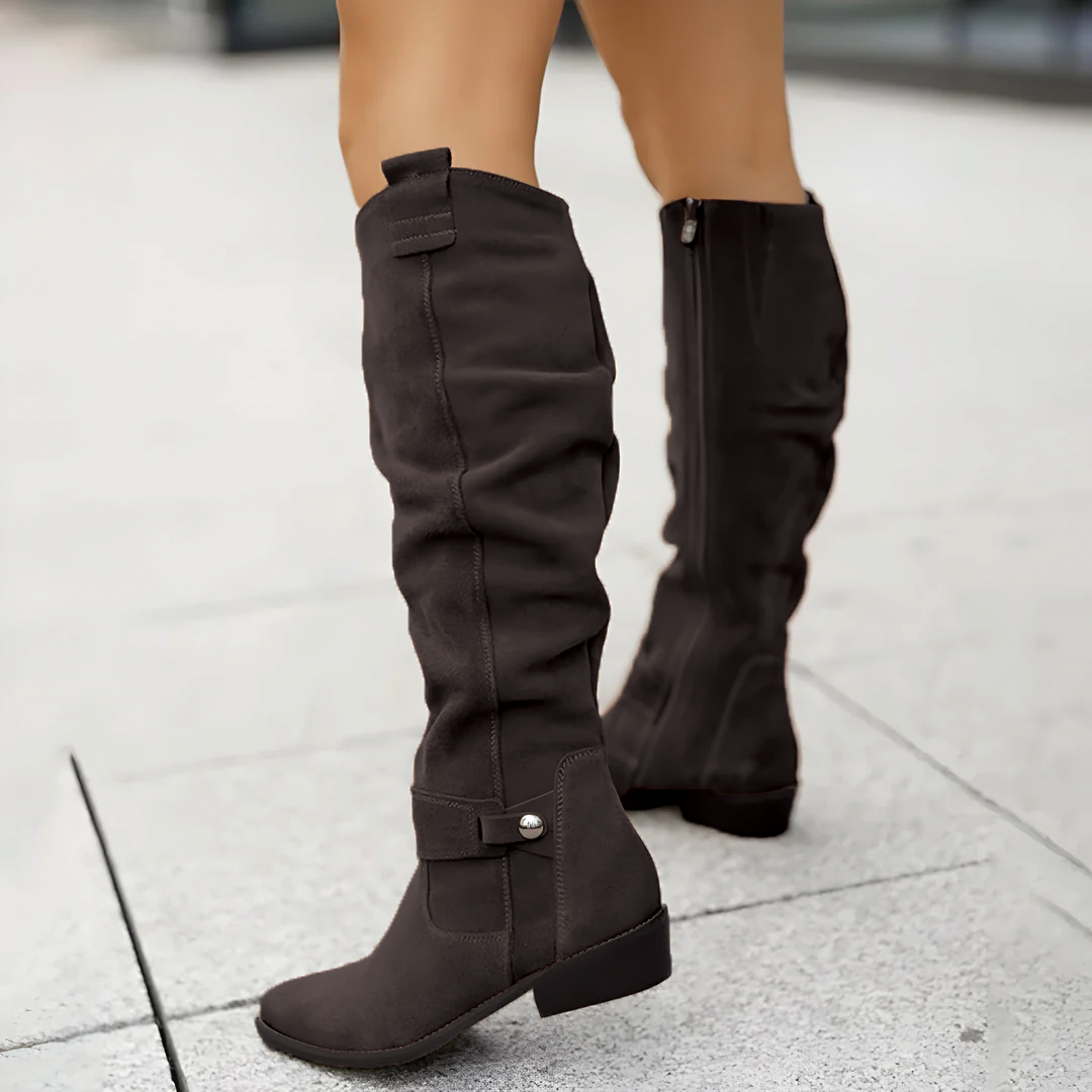Women’s Knee High Boots Side Zip