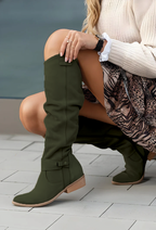 Women’s Knee High Boots Side Zip