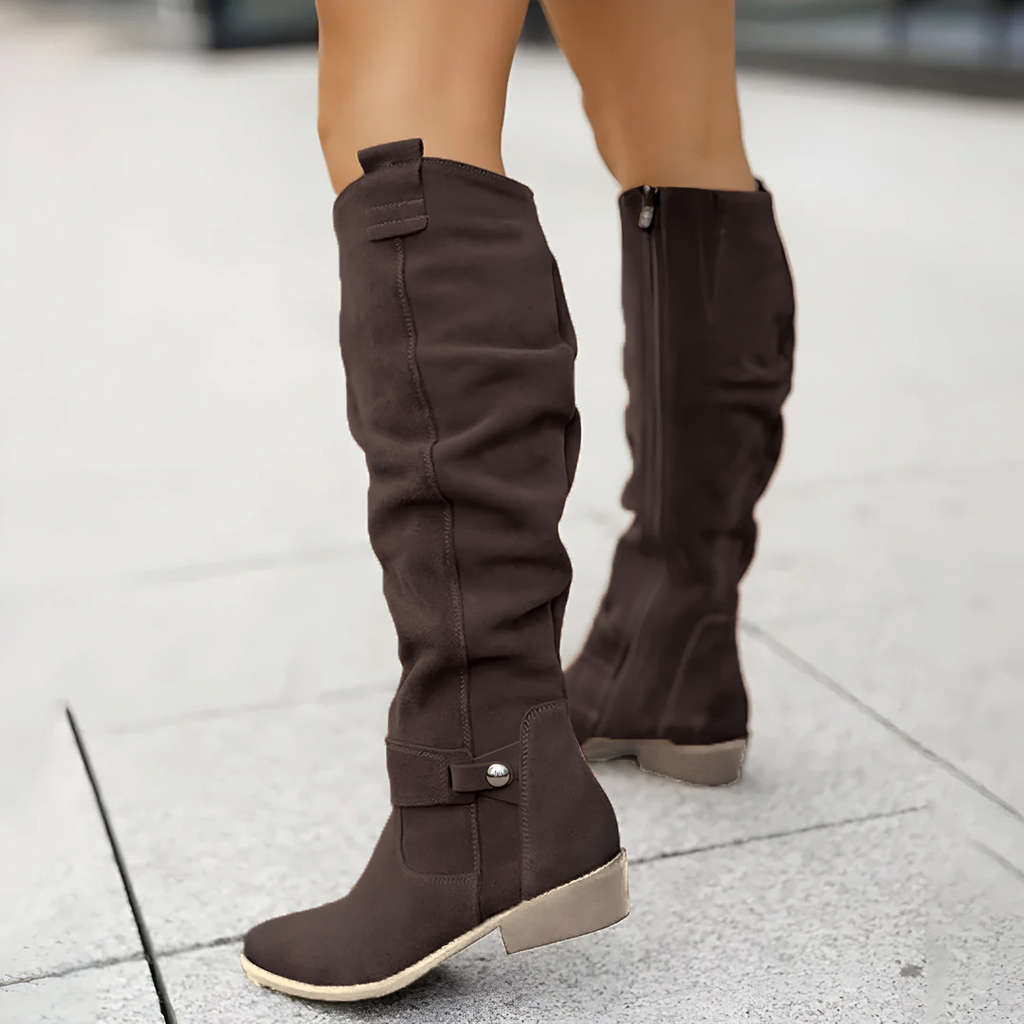 Women’s Knee High Boots Side Zip