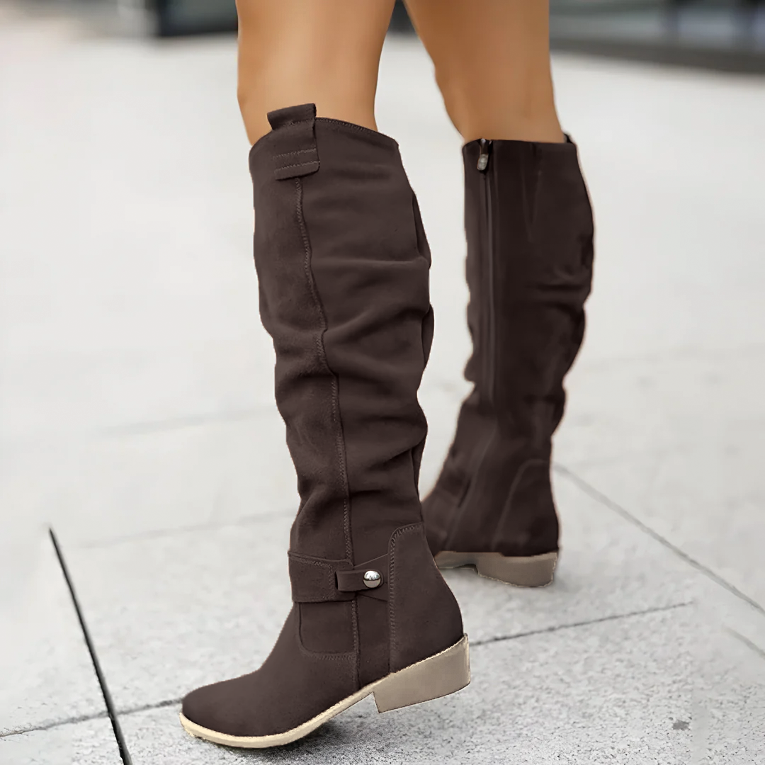 Women’s Knee High Boots Side Zip