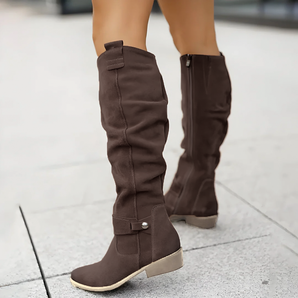 Women’s Knee High Boots Side Zip