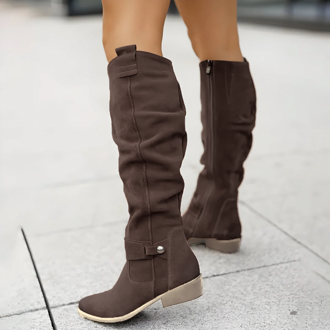 Women’s Knee High Boots Side Zip