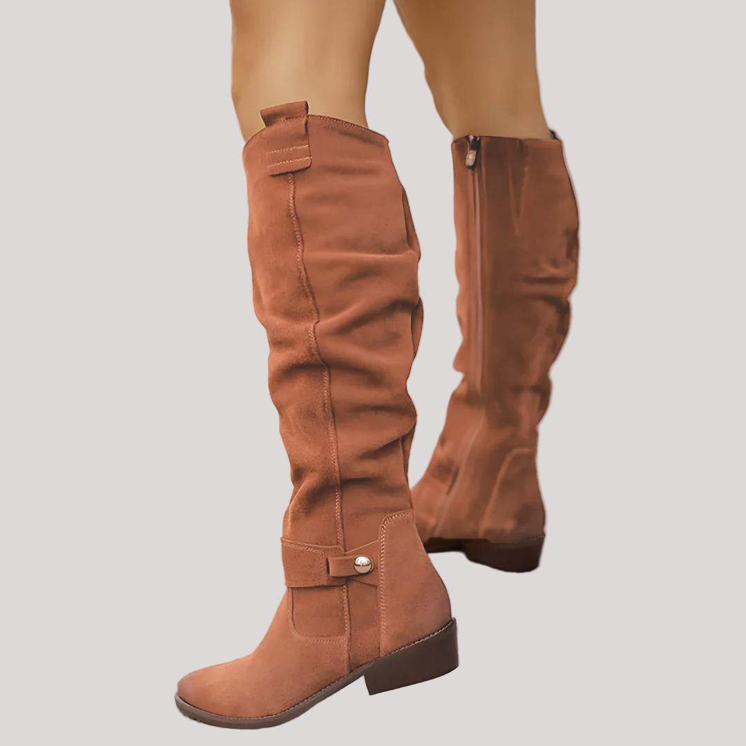 Women’s Knee High Boots Side Zip