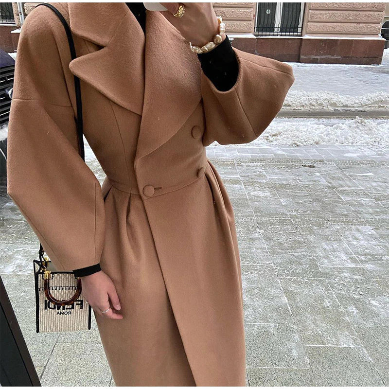 Women’s Long Double Breasted Trench Coat
