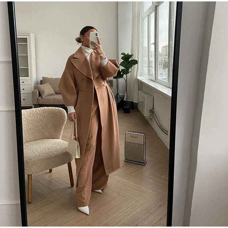 Women’s Long Double Breasted Trench Coat