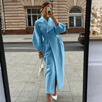 Women’s Long Double Breasted Trench Coat