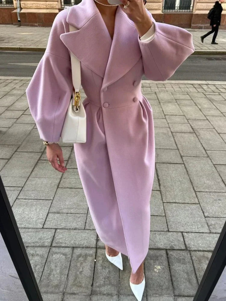 Women’s Long Double Breasted Trench Coat