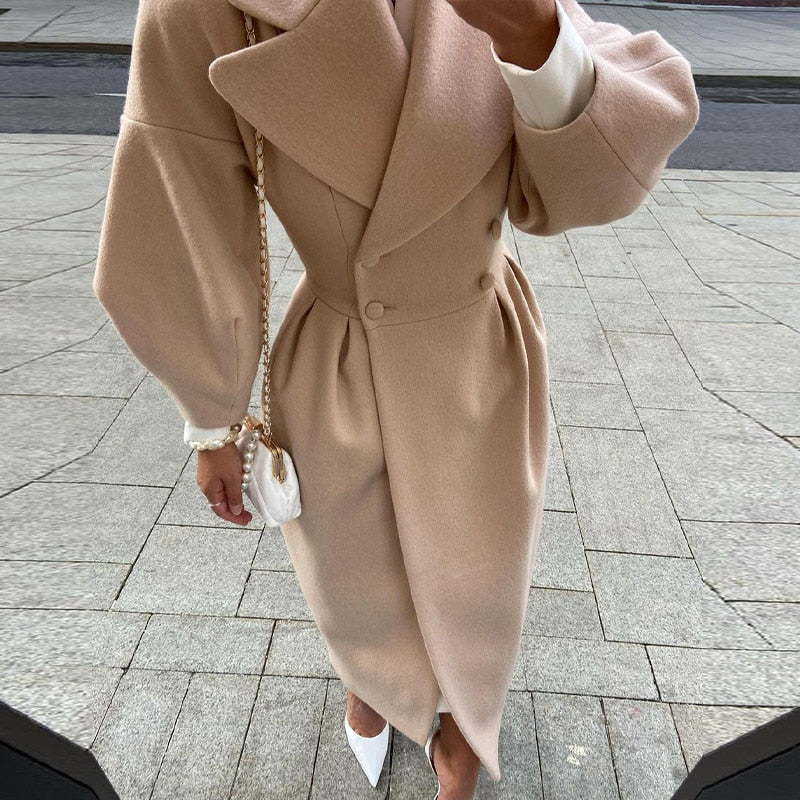 Women’s Long Double Breasted Trench Coat