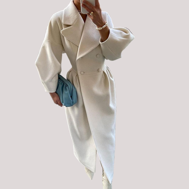Women’s Long Double Breasted Trench Coat