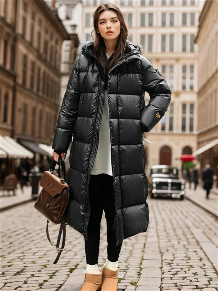 Women’s Long Puffer Coat Hooded