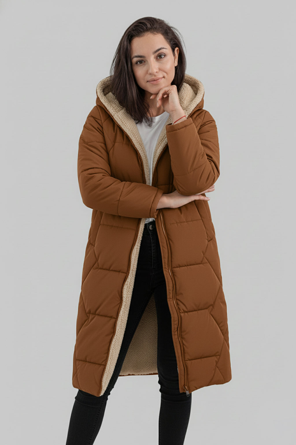 Women’s Long Puffer Jacket Hooded