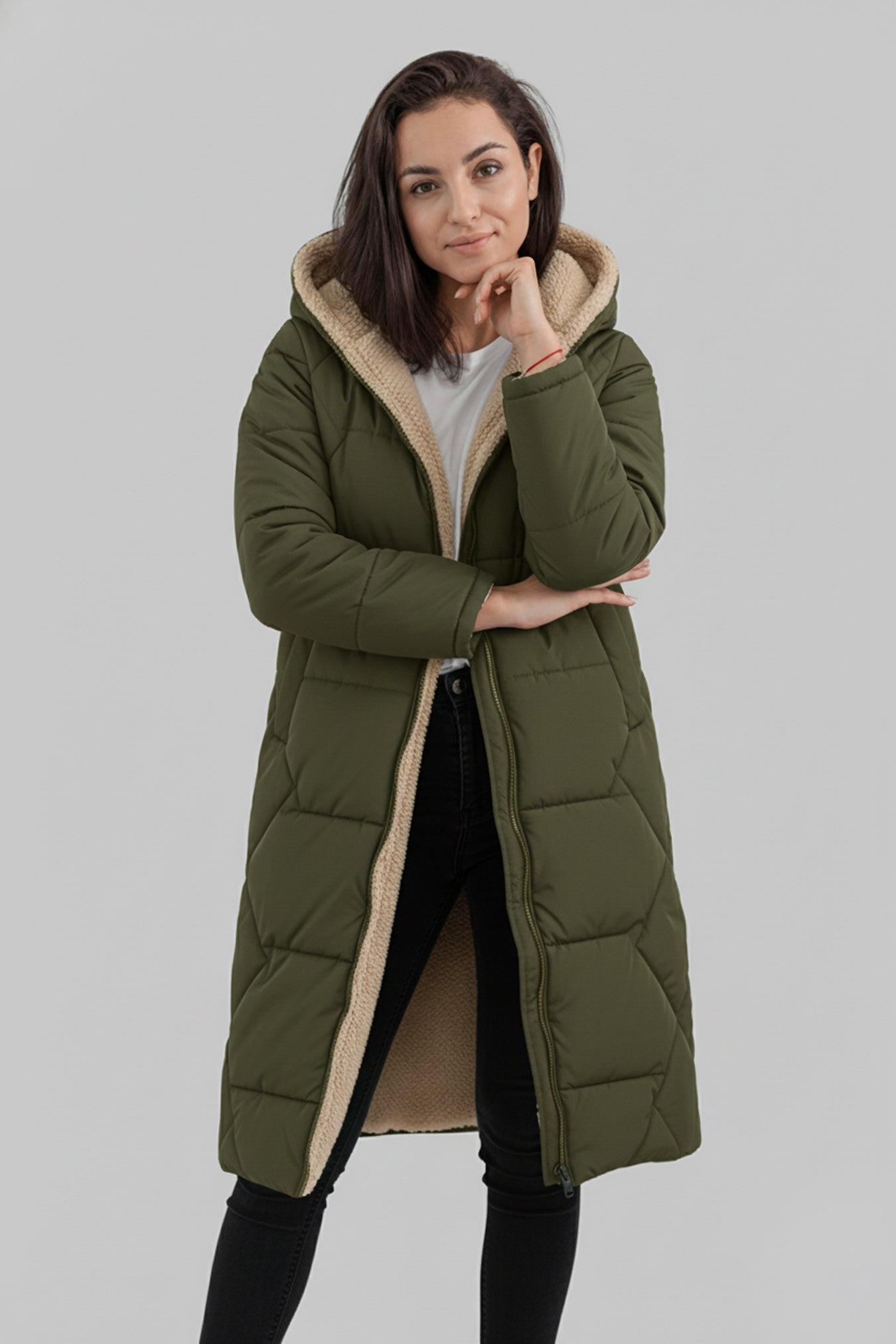 Women’s Long Puffer Jacket Hooded