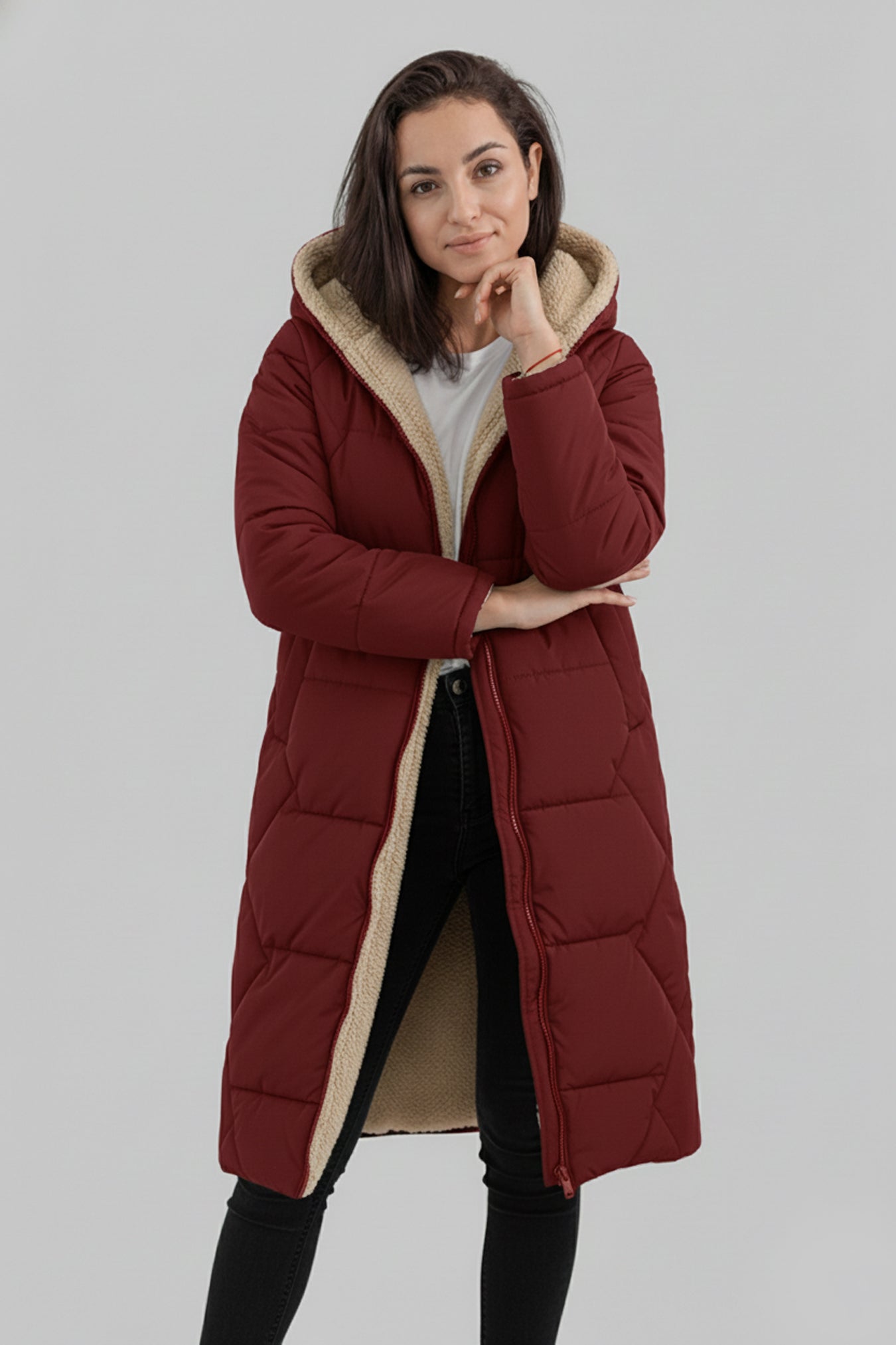 Women’s Long Puffer Jacket Hooded