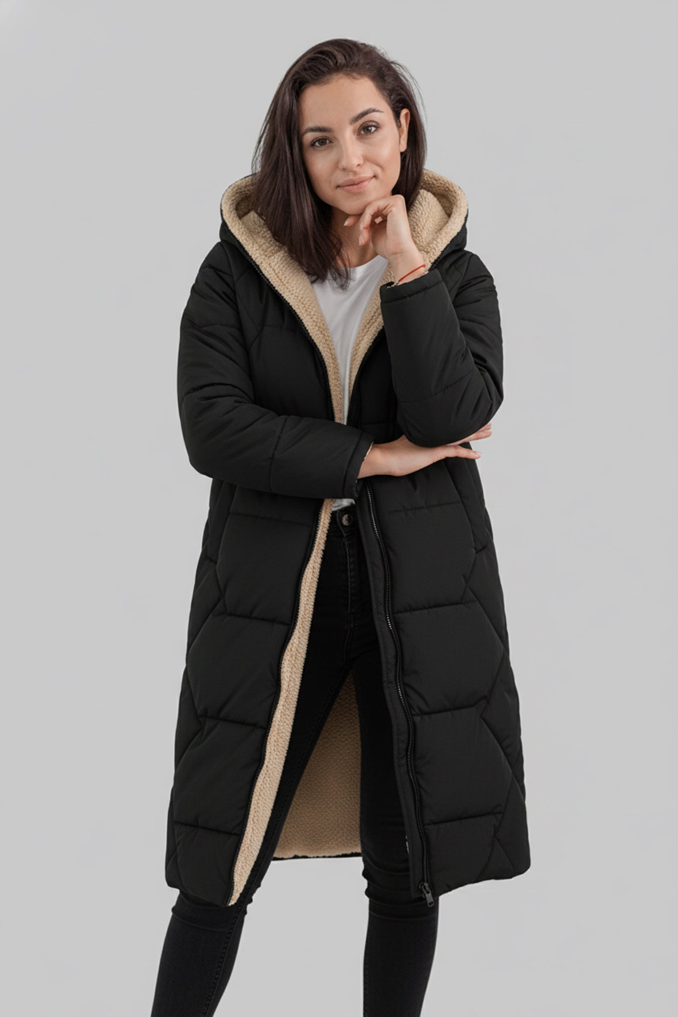 Women’s Long Puffer Jacket Hooded