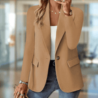 Women’s Long Sleeve Blazer Single Button