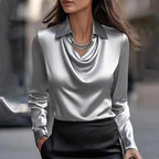 Women’s Long Sleeve Blouse Relaxed Fit