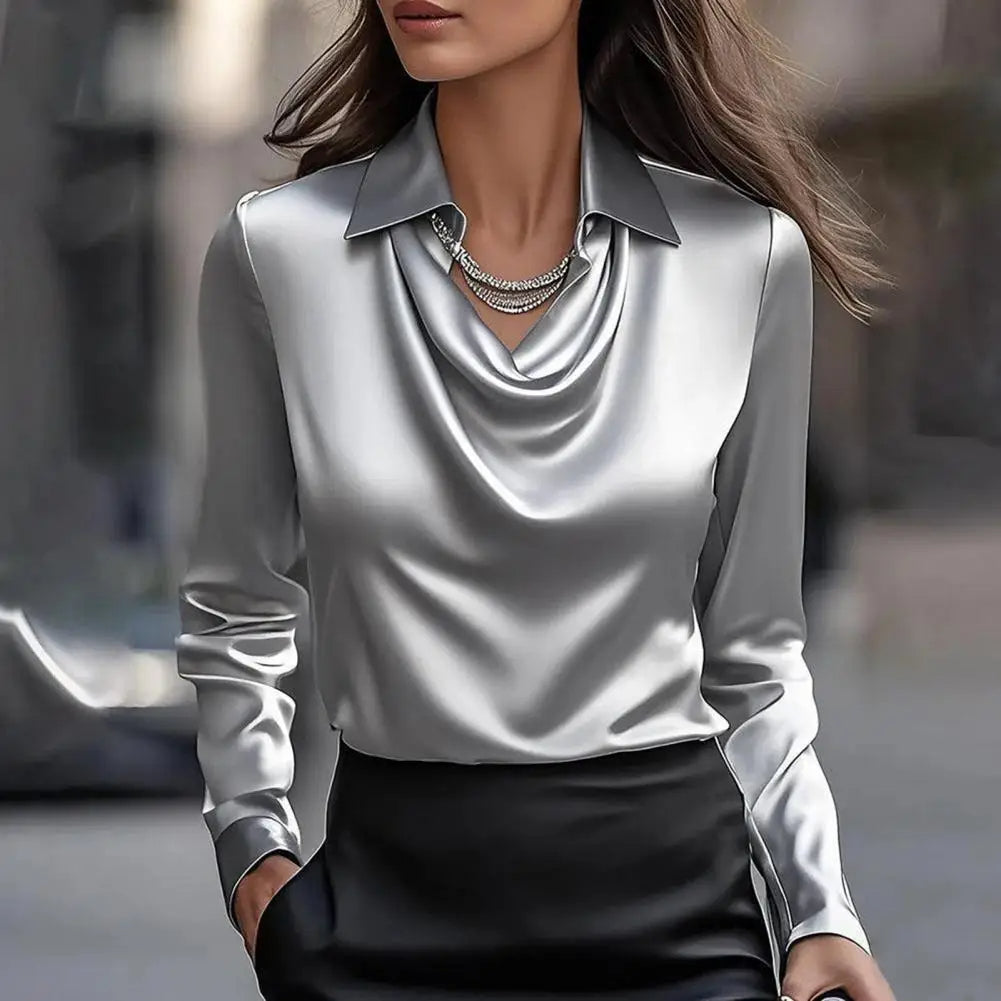 Women’s Long Sleeve Blouse Relaxed Fit