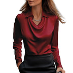 Women’s Long Sleeve Blouse Relaxed Fit