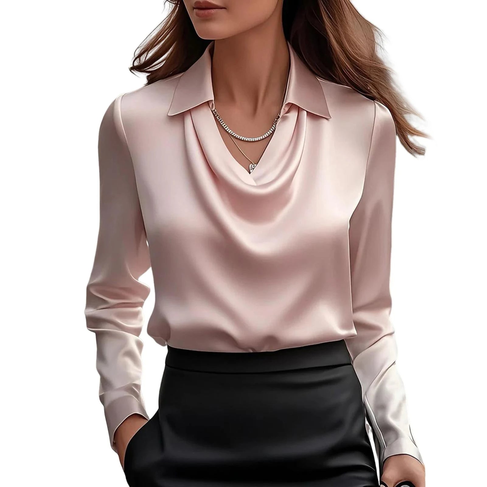 Women’s Long Sleeve Blouse Relaxed Fit