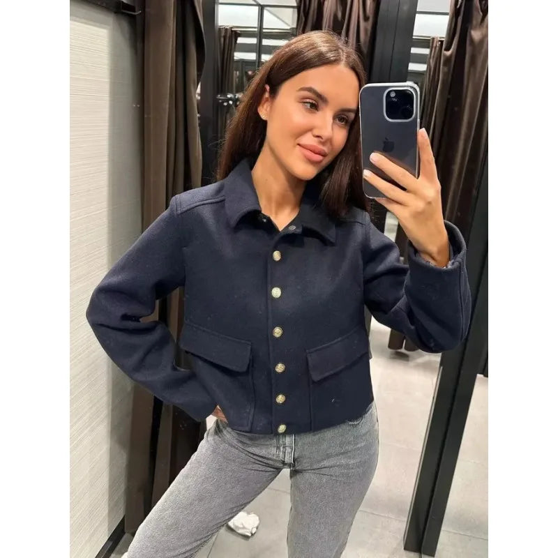 Women’s Long Sleeve Bomber Jacket Relaxed Fit