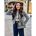 Women’s Long Sleeve Bomber Jacket Relaxed Fit