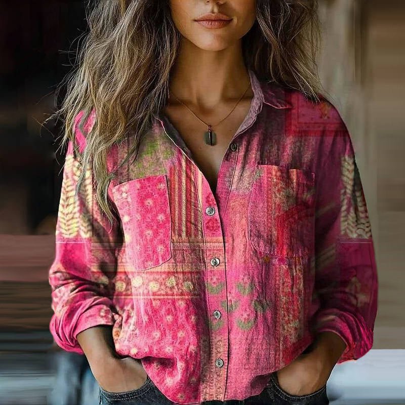 Women’s Long Sleeve Shirt Relaxed Fit