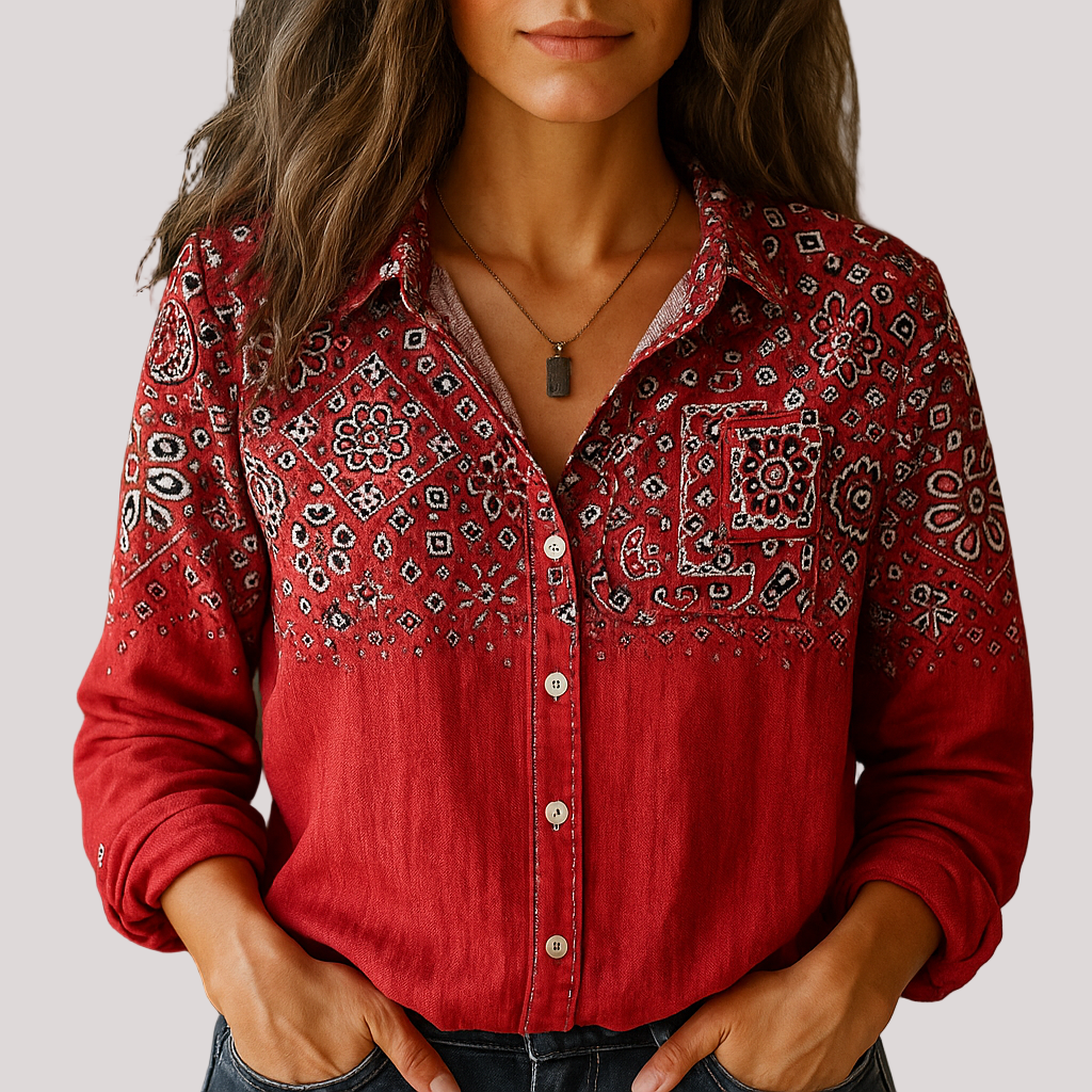Women’s Long Sleeve Shirt Relaxed Fit