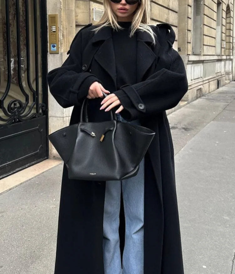 Women’s Long Sleeve Trench Coat Oversized