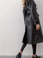 Women’s Long Trench Coat Belted
