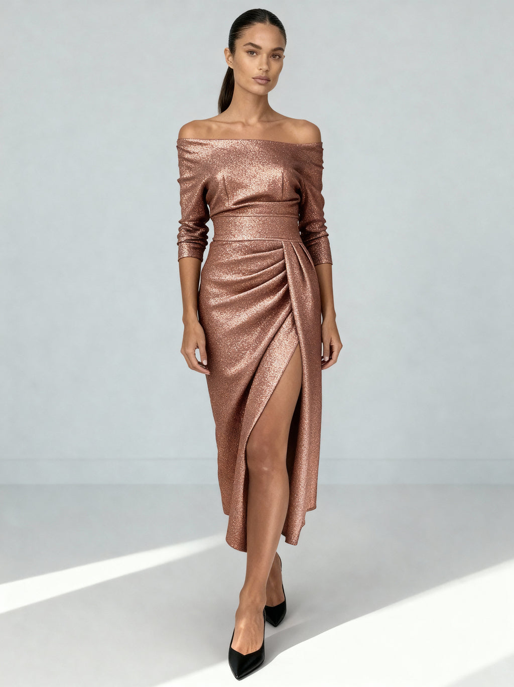 Women’s Off Shoulder Evening Dress Maxi