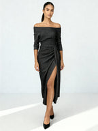 Women’s Off Shoulder Evening Dress Maxi