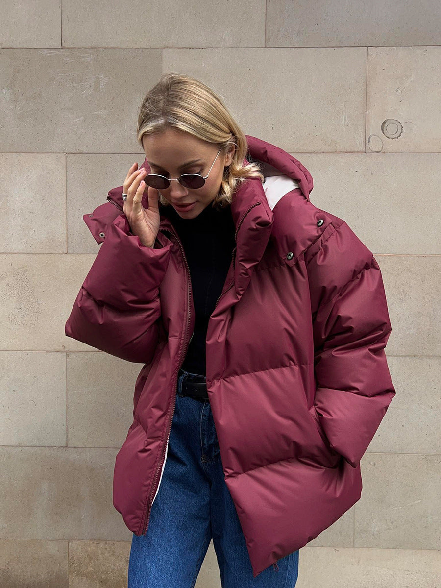 Women’s Oversized Hooded Puffer Jacket Winter