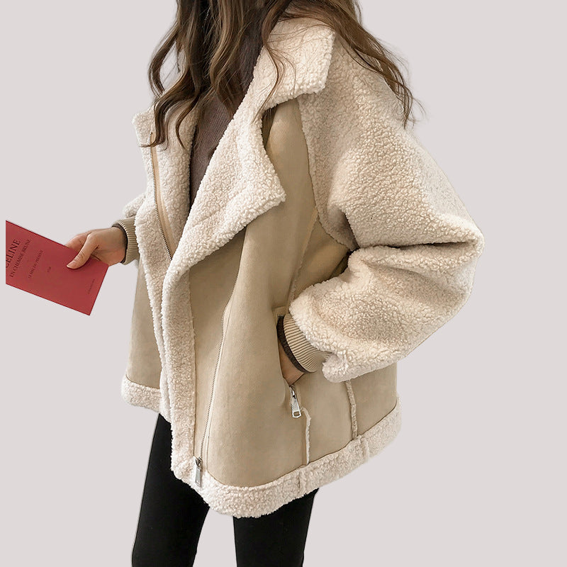 Women’s Oversized Zip Front Coat
