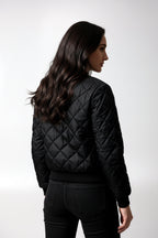Women’s Quilted Bomber Jacket Zip Up