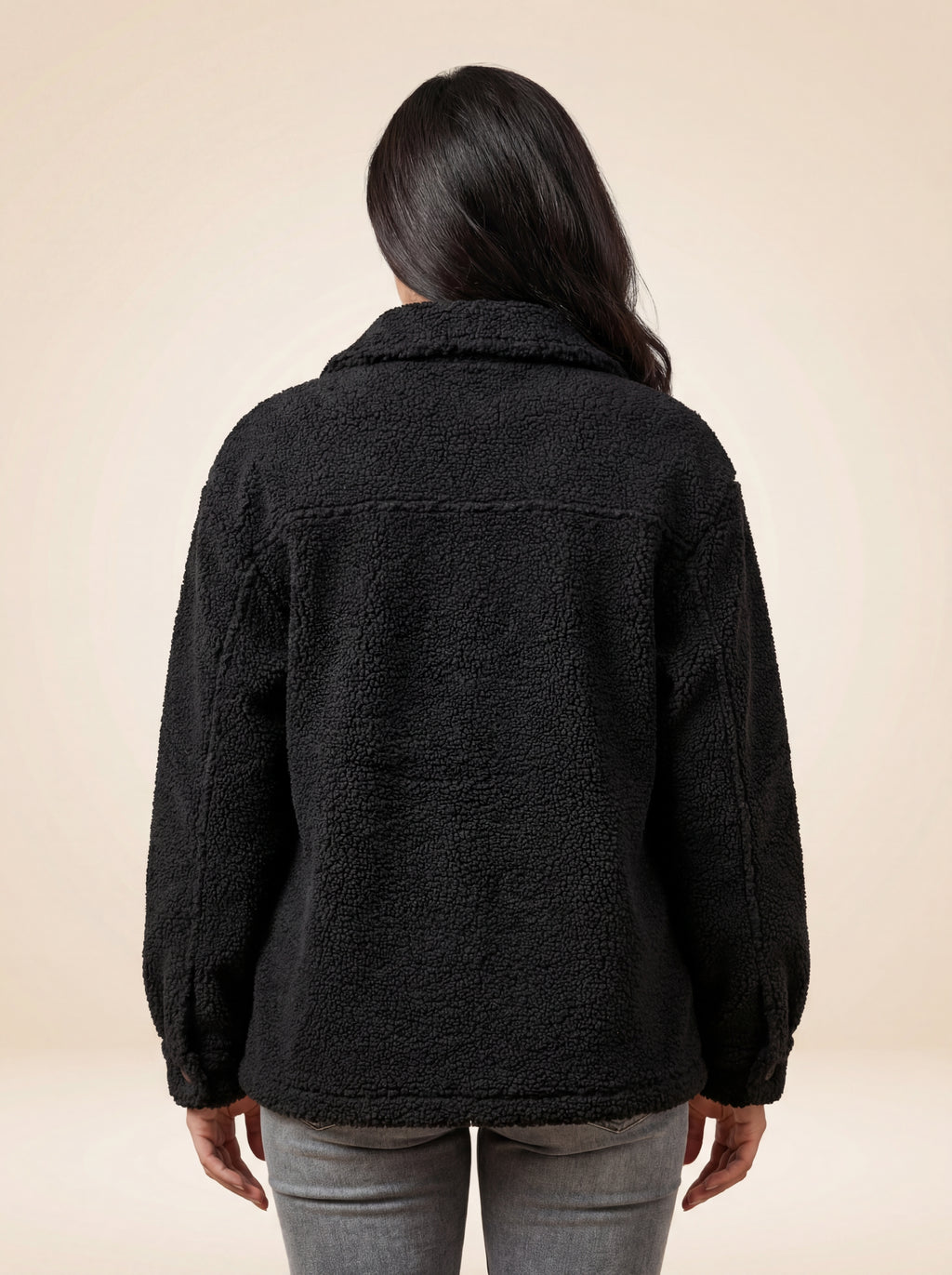 Women’s Sherpa Jacket Button Up